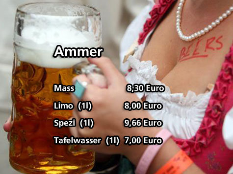 Oktoberfest 2009 - Getr&auml;nkepreise aus allen Zelten