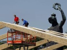 Die Theresienwiese wird zur Baustelle