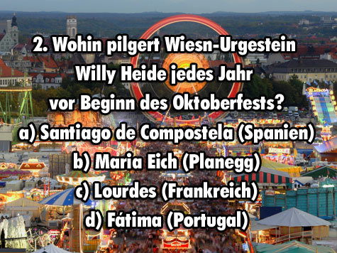 Wiesn R&auml;tsel Oktoberfest