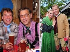 So wild feierten die Promis am Samstag auf der Wiesn